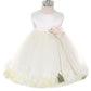 Baby Girl Ivory Satin Flower Petal Party Dress- AS195B Kids Dream