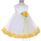 Baby Girl Ivory Satin Flower Petal Party Dress- AS195B Kids Dream