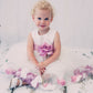 Baby Girl Ivory Satin Flower Petal with Organza Sash Party Dress- AS195B Kids Dream