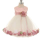 Baby White Satin Flower Petal with Organza Sash Flower Girl Dress- AS195B Kids Dream