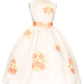 Shantung Decorated with Flower Petals Girl Party Dress by AS204F Kids Dream - Girl Formal Dresses