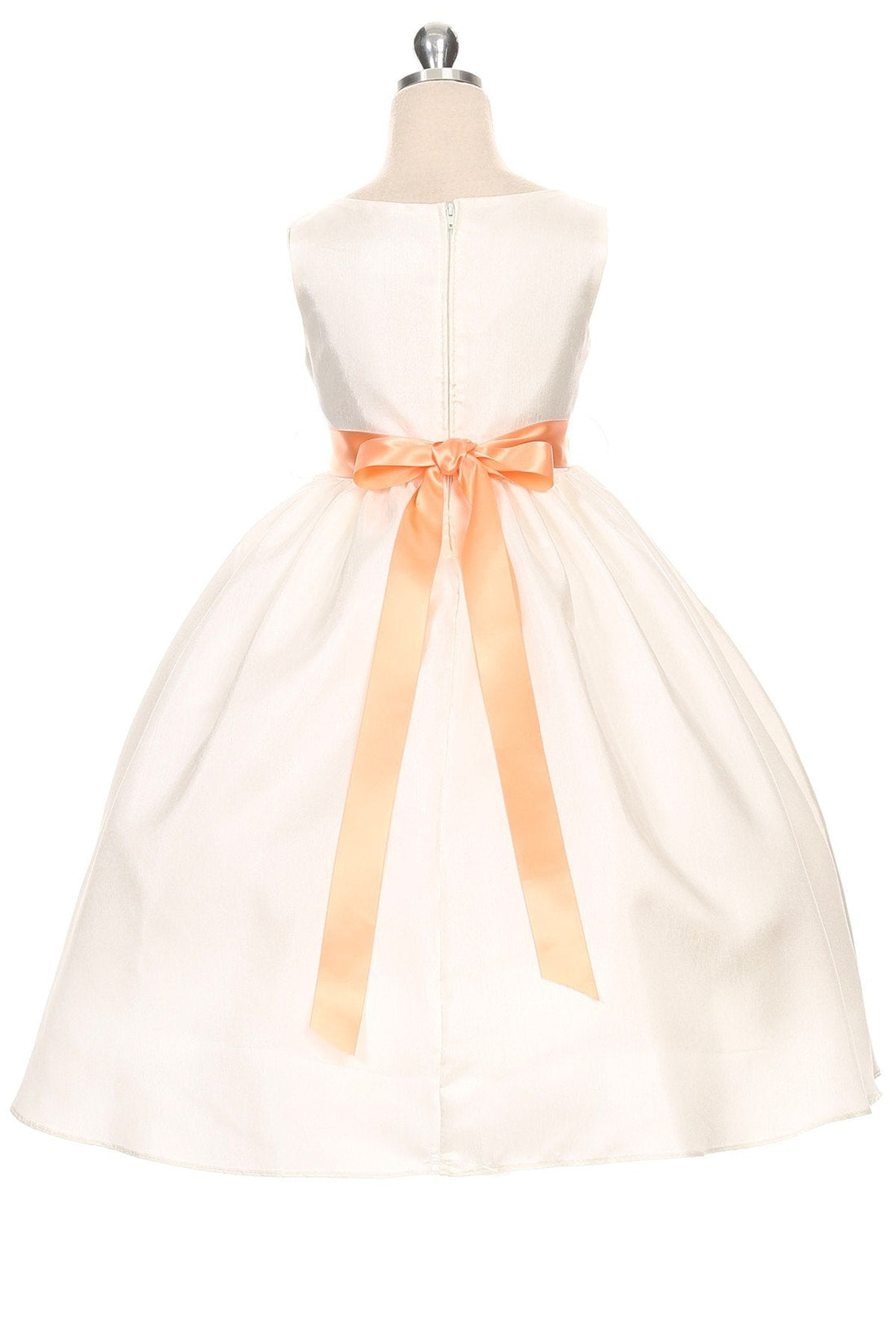 Shantung Decorated with Flower Petals Girl Party Dress by AS204F Kids Dream - Girl Formal Dresses