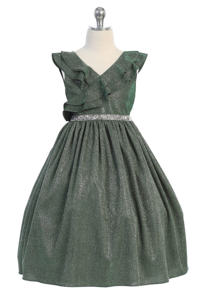 Girl Dress- Sparkly Ruffle Dress - AS504 Kids Dream