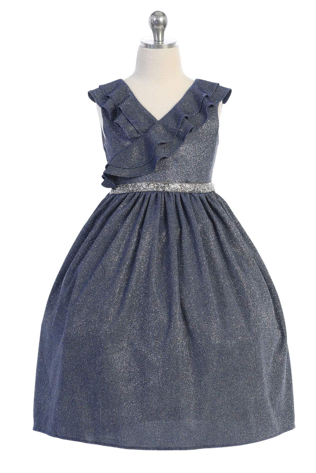 Girl Dress- Sparkly Ruffle Dress - AS504 Kids Dream