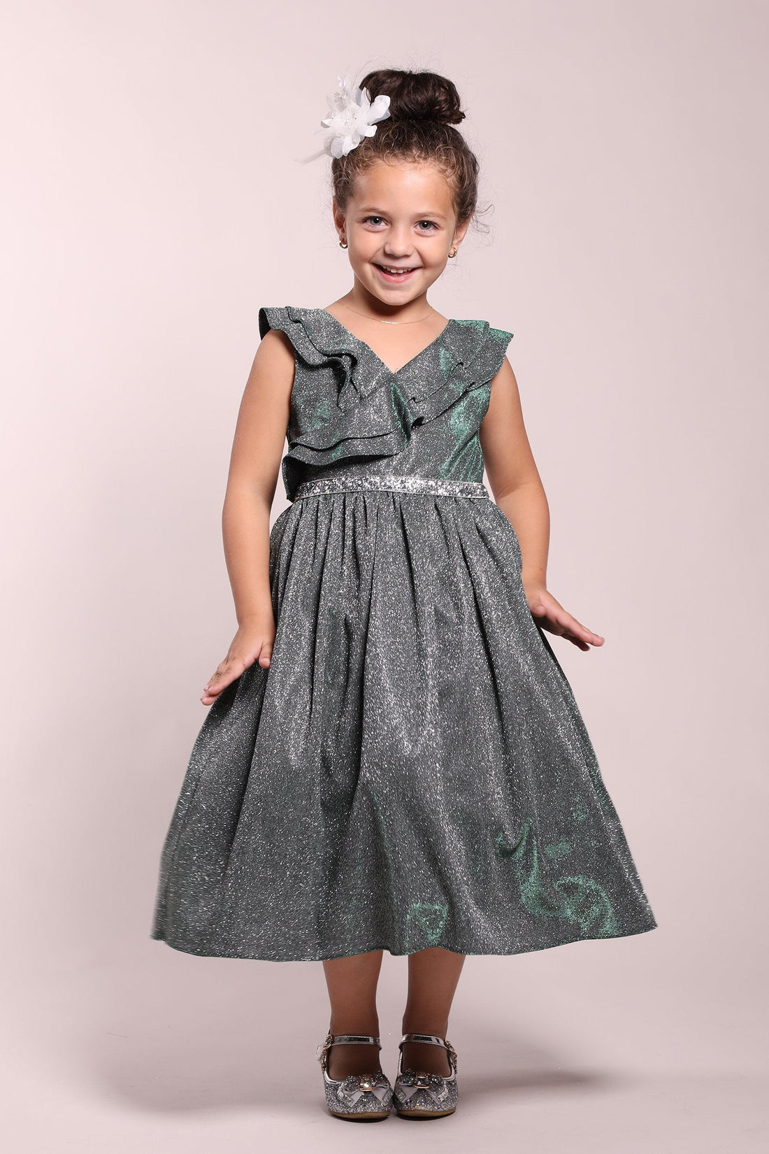 Girl Dress- Sparkly Ruffle Dress - AS504 Kids Dream