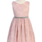Girl Party Dress with Lace & Rhinestone Detail  by AS492 Kids Dream - Formal/Evening Girl Dress