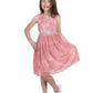 pink Formal evening girl dress