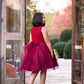 Stretch Lace Tulle Velvet Trim Girl Party Dress Plus Size by AS528+ Kids Dream - Girl Formal Dresses