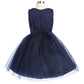 Stretch Lace Tulle Velvet Trim Girl Party Dress Plus Size by AS528+ Kids Dream - Girl Formal Dresses