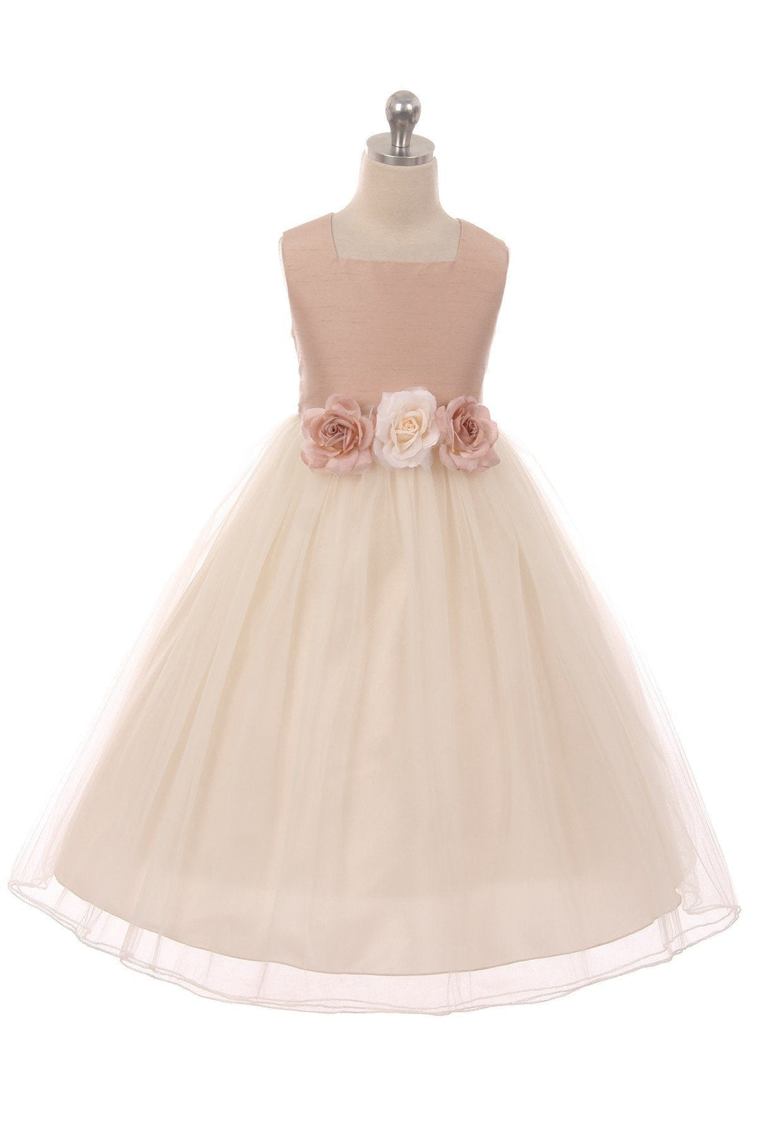 Poly Silk Tulle Girl Party Dress Plus Size by AS428 Kids Dream - Girl Formal Dresses