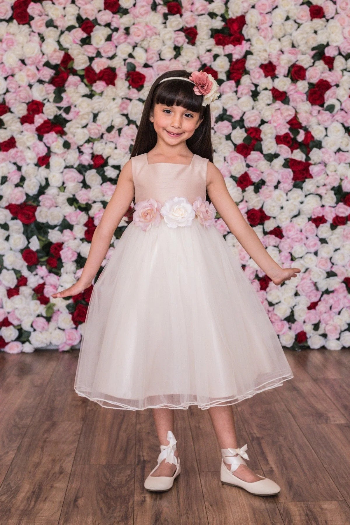 Poly Silk Tulle Girl Party Dress Plus Size by AS428 Kids Dream - Girl Formal Dresses