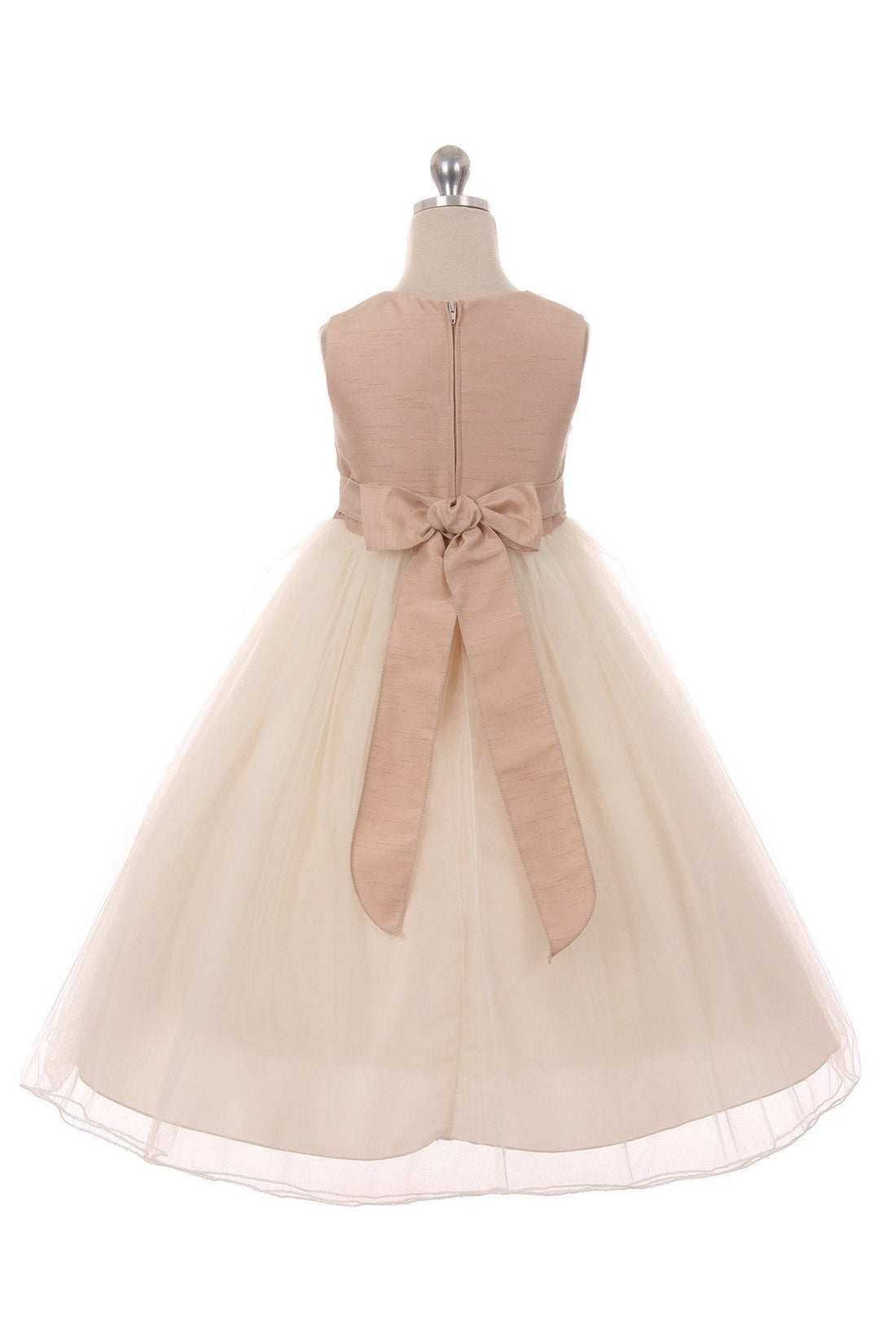 Poly Silk Tulle Girl Party Dress Plus Size by AS428 Kids Dream - Girl Formal Dresses