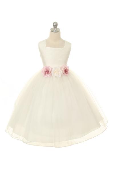 Poly Silk Tulle Girl Party Dress Plus Size by AS428 Kids Dream - Girl Formal Dresses