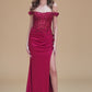 Off the Shoulder Sheer Bodice Mermaid Women Formal Dress by Elizabeth K - GL3082 - Special Occasion/Curves