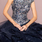 Elizabeth K - GL1600 - Embellished Bodice Tulle Quinceanera Dress