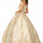 Off the Shoulder Beaded Sweetheart Neckline Quinceanera Dress Elizabeth K - GL1820