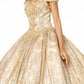 Off the Shoulder Beaded Sweetheart Neckline Quinceanera Dress Elizabeth K - GL1820