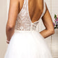 GL1901 Elizabeth K - Beads Embellished Bodice Glitter Mesh Bridal Gown