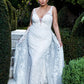 GL1903 Elizabeth K Mermaid Bridal Gown with Detachable Mesh Layer