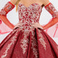 Elizabeth K - GL1912 - Sweetheart Ruffle Tail Ballgown Quinceanera Dress