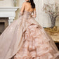 Elizabeth K - GL1912 - Sweetheart Ruffle Tail Ballgown Quinceanera Dress