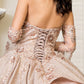 Elizabeth K - GL1912 - Sweetheart Ruffle Tail Ballgown Quinceanera Dress