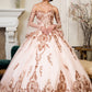 Elizabeth K - GL1914 - Embellished Sweetheart Neckline Quinceanera Dress