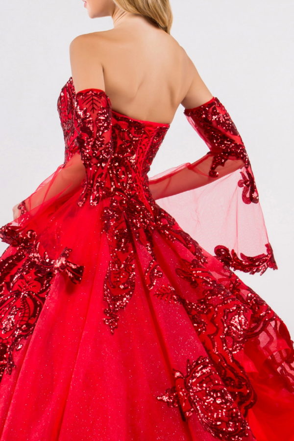 Elizabeth K - GL1914 - Embellished Sweetheart Neckline Quinceanera Dress