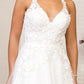 Elizabeth K - GL1916 - Embroidery Sequin V-Neck A-Line Bridal Gown