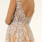 GL1920 GLS by Gloria - Embroidery Sleeveless V-Neck Dress - Curves