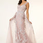 GL1920 GLS by Gloria - Embroidery Sleeveless V-Neck Dress - Curves