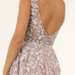 GL1920 GLS by Gloria - Embroidery Sleeveless V-Neck Dress - Curves