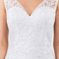 GL1920 GLS by Gloria - Embroidery Sleeveless V-Neck Dress - Curves