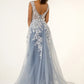 GL1920 GLS by Gloria - Embroidery Sleeveless V-Neck Dress - Curves