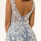 GL1920 GLS by Gloria - Embroidery Sleeveless V-Neck Dress - Curves