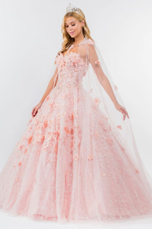 Elizabeth K - GL1939 - Embellished Bodice Sweetheart Quinceanera Dress