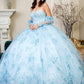Elizabeth K - GL1944 - Embroidered Glitter Strapless Quinceanera Dress