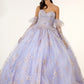 Elizabeth K - GL1944 - Embroidered Glitter Strapless Quinceanera Dress