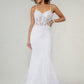 Elizabeth K - GL1947 - Embroidered Sheer Bodice Mermaid Bridal Gown