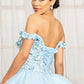 Elizabeth K - GL1960 - Embellished Off Shoulder Quinceanera Dress