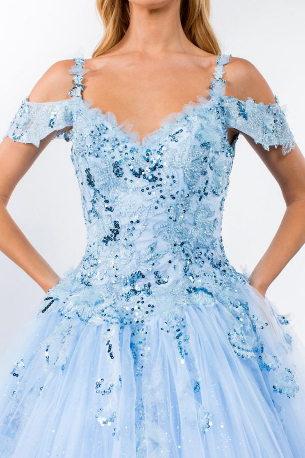 Elizabeth K - GL1969 - Mesh Sweetheart  Quinceanera Dress