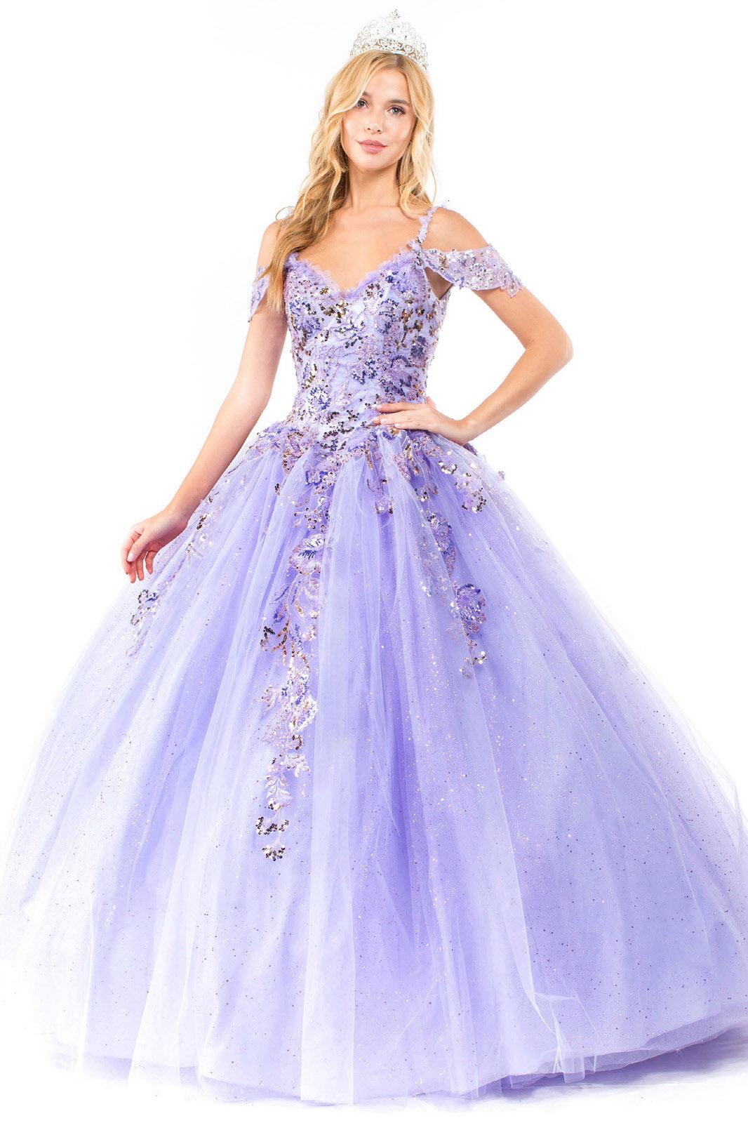 Elizabeth K - GL1969 - Mesh Sweetheart  Quinceanera Dress