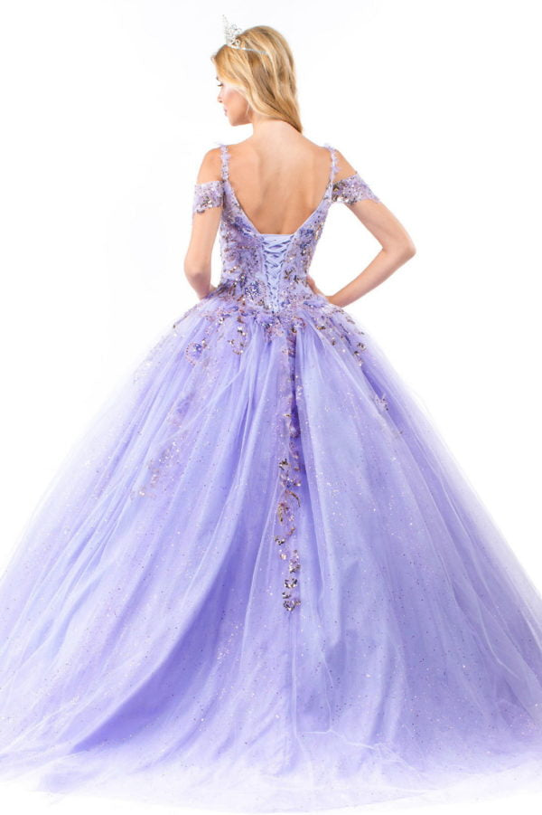Elizabeth K - GL1969 - Mesh Sweetheart  Quinceanera Dress