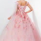 Elizabeth K - GL1974 - Embellished Cap Sleeve V-Neck Quinceanera Dress