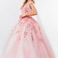 Elizabeth K - GL1974 - Embellished Cap Sleeve V-Neck Quinceanera Dress