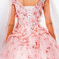 Elizabeth K - GL1974 - Embellished Cap Sleeve V-Neck Quinceanera Dress