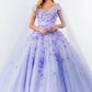 Elizabeth K - GL1974 - Embellished Cap Sleeve V-Neck Quinceanera Dress