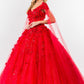 Elizabeth K - GL1974 - Embellished Cap Sleeve V-Neck Quinceanera Dress