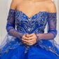 Elizabeth K - GL1976 - Sweetheart Neck Cut-Away Shoulder Quinceanera Dress