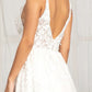 Elizabeth K - GL1984 - Floral 3D Applique V-Neck Bridal Gown